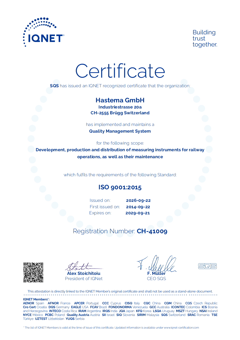 ISO 9001 and ISO 14001 certified, environmental policy